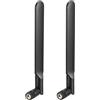 TREADALT-TEC Antenna esterna omnidirezionale 4G LTE 10dBi RP-SMA maschio 698-2700 MHz per router CEP telecamera di sicurezza WLAN (confezione da 2)