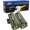 RINKLEE MLT-D101S Cartuccia Toner Compatibile per Samsung ML-2160 ML-2165 ML-2165W ML-2168 SCX-3400 SCX-3400FW SCX-3405 SCX-3405FW SCX-3405W SCX-3405F SF-760P | Alta Capacità 1500 Pagine, 2 Nero