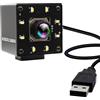 ELP 120fps - Fotocamera USB 4K Webcam USB autofocus 12 MP con obiettivo di visione notturna a colori a 100 gradi, compatibile con UVC Plug and Play per Windows Linux Mac OS Jetson Nano PC Camera