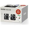 FUJIFILM instax mini 40 Travel Set Plus - Fotocamera istantanea, colore: Nero