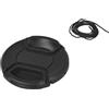 vhbw copriobiettivo 62 mm compatibile con Fujifilm XF 55-200 mm F3.5-4.8 R LM OIS fotocamera - plastica nero, presa interna