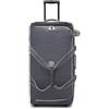 Kipling Teagan L Borsa da Viaggio con Ruote, Borsone Grande con Ruote Leggero con Manico Telescopico, Ruote Resistenti & Scomparti Multipli, Versatile Bagaglio da Weekend - Moonlit Grey