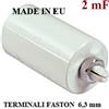 GlobalME Condensatori avviamento motori 2 mf 450v