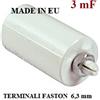 GlobalME Condensatori avviamento motori 3 mf 450v