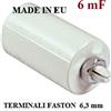 GlobalME Condensatori avviamento motori 6 mf 450v