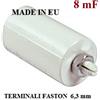GlobalME Condensatori avviamento motori 8 mf 450v
