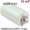 GlobalME Condensatori avviamento motori 16 mf 450v