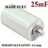 GlobalME Condensatori avviamento motori 25 mf 450v