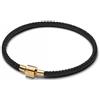 PANDORA Moments 564530C01-S1 - Bracciale in lega di metallo placcato oro 14K, compatibile Moments, dimensioni: 16 cm, colore: Nero