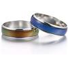 Yocoyee 6 mm anello cambia colore umore emozione indice di temperatura in rame anello cambia colore per donne uomini, 9, 10, Metallo, Non pietra preziosa