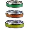 Yocoyee 6 mm anello cambia colore umore emozione indice di temperatura in rame anello cambia colore per donne uomini