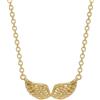 Jenosy Collana Ala Coppie Pendente Donna Regalo Creativo Collana da Donna Oro 18K Placcata Ala Angelo Gioielli di Moda per Donne Ragazze Ciondoli