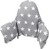 Llhqamt Cuscino Per Seggiolone, Cuscino Per Sedia IKEA Antilop Seggiolone, Cuscino Per Seduta, Cuscino Gonfiabile Incorporato, Morbido E Confortevole, Baby Sitting Più Confortevole (Stelle Grigie)