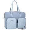 Pepe Jeans Jana, zaini casual, borse da viaggio, blu e beige, realizzati in poliestere e con dettagli in pelle sintetica, di Joumma Bags
