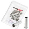 Chanzon 100 pz EN1508 Puntali non isolati per cavi 16 AWG (1,5 mm²) Cavo in Rame Puro Connettore Elettrico a Crimpare Terminale Tubo con Rivestimento in Stagno