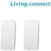 GlobalME Connect.With.Bticino.Living Frutti tasto falso polo bianco 2 pezzi modello light
