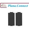 GlobalME Connect.With.Vimar.Plana Frutti Copriforo 2 pezzi NERO