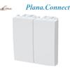 GlobalME Connect.With.Vimar.Plana Frutti Copriforo bianco 2 pezzi