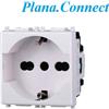 GlobalME Connect.With.Vimar.Plana Frutti Presa 16A 2P+T universale per spine 10A/16A/schuko bianca