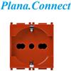 GlobalME Connect.With.Vimar.Plana Frutti Presa 16A 2P+T universale per spine 10A/16A/schuko rossa