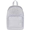 Seven Zaino Round XS GlitzyCute, Bianco, Zainetto Compatto 12,5 Litri, Schienale e Spallacci Imbottiti, Bambina e Ragazza