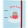 Grupo Erik Raccoglitore ad Anelli A4 Pusheen Purfect Love - Raccoglitore a 2 Anelli con Elastico e Copertina Rigida in Cartone per la Scuola | Cancelleria Gatto Gadget