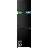 Cecotec Frigorifero Combinato No Frost 336L Bolero CoolMarket Combi 336 Dark A. Altezza 201cm, Apertura 90º, Fresh Flex, Humidity Flex, Comp. Inverter Plus, Basso Consumo, Multi AirFlow, Modo Smart