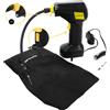 Dunlop Compressore con display digitale, per pneumatici di auto e biciclette, materassi ad aria ecc., con 2 adattatori, tubo flessibile per aria compressa, borsa di stoccaggio, cavo di circa 3,45 m, 150 PSI/ 10 bar