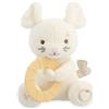 Kaloo - Topolino di peluche con anello da dentizione refrigerante - Giocattolo per neonati in micro-velluto e silicone morbido - Allevia le gengive sensibili - Lavabile - Dai 6 mesi - K208008