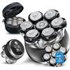 ICARE 7D Rasoio Testa Calva - 1200mAh Rasoio Elettrico Capelli con Shaver Capelli - Head Shaver Impermeabile IPX6 - 120 Minuti Doppia Velocità - Incl. 2 testine originali - Rasa Capelli Uomo a Zero