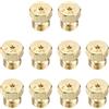 M METERXITY 10-Pack Kit di Conversione per Ugello A Gas Propano, 1.25 Mm/0.05 in Ugello in Ottone per Stufa Forno Kit di Conversione per Tubo Gas Propano Lpg/Scaldabagno [M6 x 0.75mm]