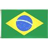 AZ FLAG Bandiera Brasile 150x90 cm Poliestere Leggero 2 Occhielli | Uso interno bandiera decorativa brasiliana doppie cuciture e bordi rinforzati con occhielli metallici