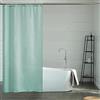 Furlinic Tenda Doccia Stretta per Doccia Angolare e Vasca Piccola, Tenda Bagno Tessile in Tessuto di Poliestere, Antimuffa Idrorepellente e Lavabile, Menta Verde 90x180 con 6 Anelli per Tenda Doccia.