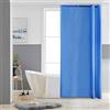 Furlinic Tende Doccia Anti-Muffa Tessuto in Poliestere, Blu Tende Doccia Angolare Impermeabile &Lavabile,Tenda Vasca da Bagno con 6 Ganci Tenda doccia-85x180cm.