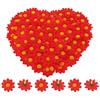 Bornfeel Fiori Margherite 100 Pezzi Fiori Finti Bomboniere Fiore Artificiale Corolla in Seta per Pasqua Tavola Cofano Matrimonio Festa Cerimonia Decorazione 38 x 38 x 20 mm Rosso