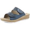 inblu Ciabatte Donna a Doppia Fascia con Brillantini, Plantare in Pelle