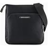 Armani Exchange Tuta da uomo con logo Middle Lettering Plate Crossbody, nero, Nero, taglia unica