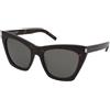 Saint Laurent SL 214 Kate 006 | Occhiali da Sole Graduati o Non Graduati | Prova Online | Plastica | Cat Eye, Ovali / Ellittici | Marrone, Havana | Adrialenti