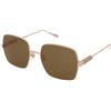 Gucci GG1434S 002 | Occhiali da Sole Graduati o Non Graduati | Prova Online | Metallo | Quadrati | Oro rosa | Adrialenti