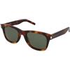 Saint Laurent SL 51 003 | Occhiali da Sole Graduati o Non Graduati | Prova Online | Unisex | Plastica | Quadrati | Marrone, Havana | Adrialenti