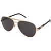 Gucci GG1163S 001 | Occhiali da Sole Graduati o Non Graduati | Prova Online | Unisex | Metallo | Pilot | Oro | Adrialenti