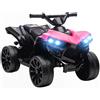 AIYAPLAY Quad Elettrico per Bambini ATV con Musica, Età 18-56 Mesi, Rosa | Batteria Ricaricabile 6V, Moto per Bambini, Fari LED, per Interni ed Esterni