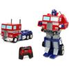 Jada TRASFORMATORI Converting RC Optimus Prime - Auto telecomando originale modello G1-30 cm di lunghezza in modalità camion, in piedi 35 cm di altezza convertito in modalità autobot con luci suoni e