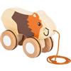 Small Foot Porcellino d'India da trainare in Legno, Giocattolo da trainare con Ruote gommate, promuove la motricità e i Primi Passi, per Bambini da 1 Anno, 12634