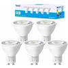Yexati Lampadine Led Gu10,7W(Equivalente A 50W), Luce Bianco Fredda 6000K,550 Lumen Faretto Led,Non Dimmerabile,5 Pezzi