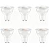 Caldarax 6 Pezzi Lampadine LED GU10, 5W Equivalenti a 50W, 4000K Bianco Neutro, 500 lumen, Angolo del fascio 120°, Risparmio Energetico LED MR16, Basso Consumo, Non Dimmerabile