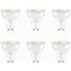 Caldarax 6 Pezzi Lampadine LED GU10, 5W Equivalenti a 50W, Bianco Freddo 6500K, 500 lumen, Angolo del fascio 120°, Risparmio Energetico LED MR16, Basso Consumo, Non Dimmerabile