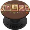 Autumn Book Reader Autunno Lettura Francobolli Book Lover Biblioteca Autun PopSockets PopGrip Adesivo
