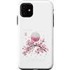 CRAZEELEBAH JAPAN INC Custodia per iPhone 11 Giappone Sakura Cherry BLOSSOM MOON TRADIZIONALE