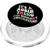 Personalized Name Mothers Day outfit For Retro Groovy è una cosa Robin che non capiresti PopSockets PopGrip per MagSafe
